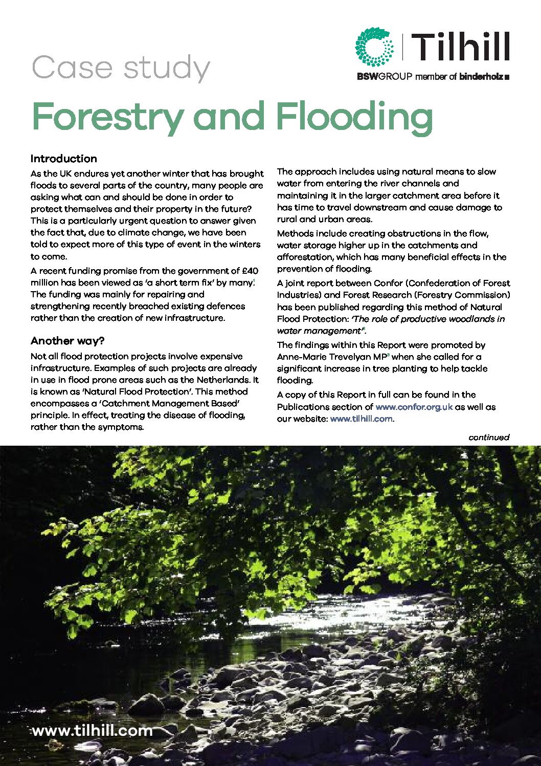 deforestation causes flooding case study